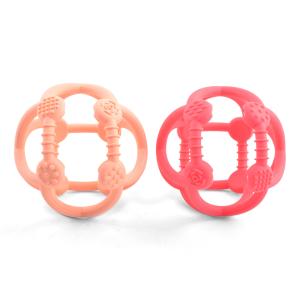 China Watermelon Chewing Silicone Teething Ball Baby Molar Silicone Ball Teether factory
