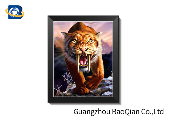 Full Color Custom Lenticular Pictures Framed 3D Poster 0.2 Mm To 5.0mm Thickness