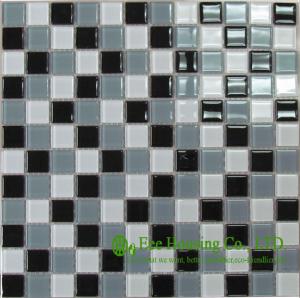China Anti-dust 300mm*300mm Glass Crystal Mosaic Tile for House Decoration,Fade resisitance factory