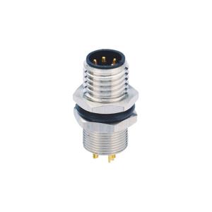 China Panel Mount Miniature Circular Connectors Sensor M8 8 Pin Female Connector factory