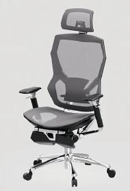 China Aluminum Alloy Home Office Swivel Ergonomic Office Chair Grey BIFMA factory