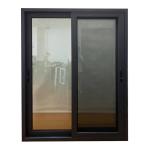 Black Modern Sealant Vertical Aluminium Windows Aluminium And Glazing Double