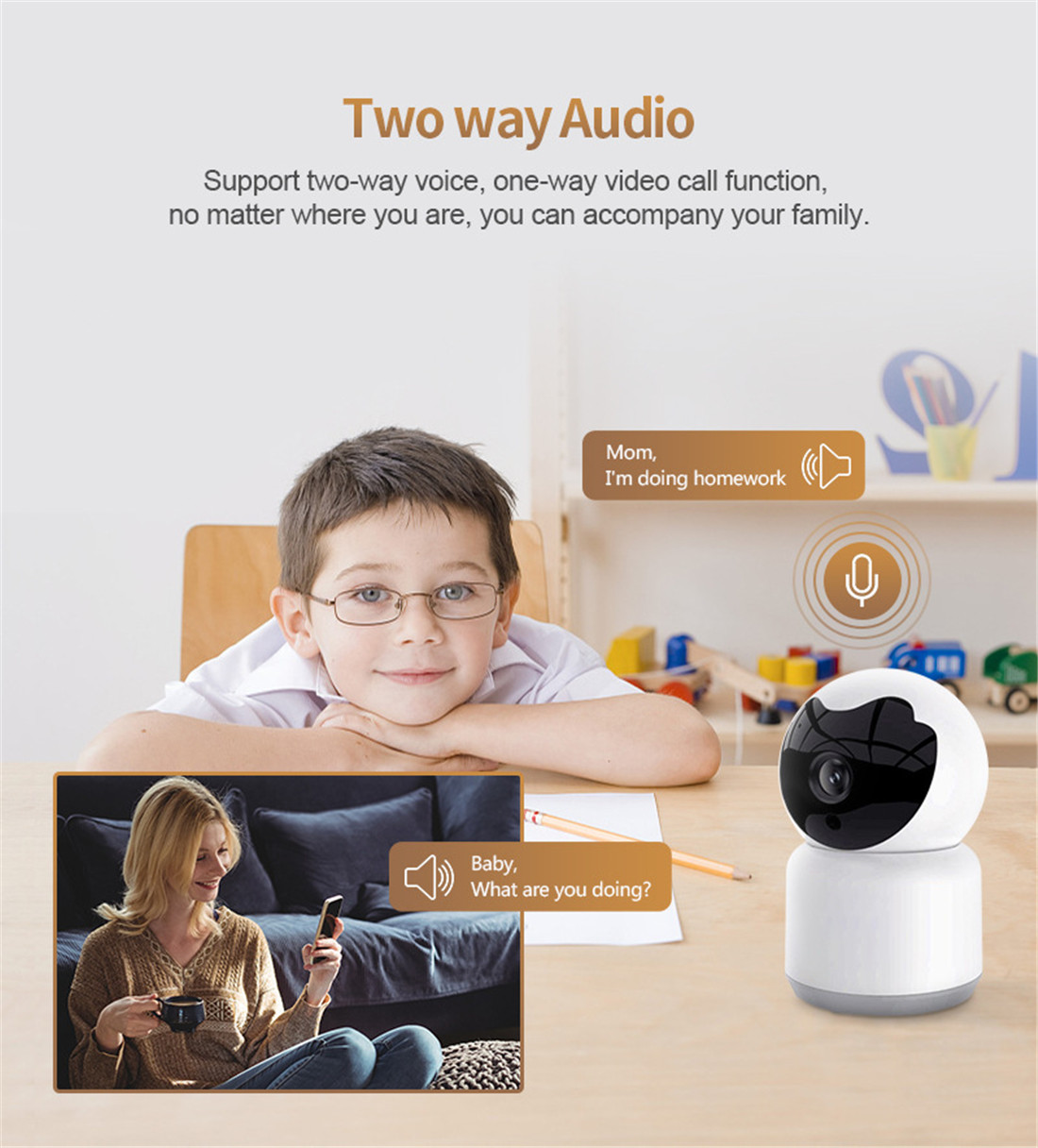 Tuya Smart Life 720P 1080P IP Camera 1M 2M Wireless WiFi Camera Security Surveillance CCTV Camera Baby Moniter