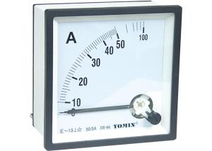 China European Style Moving Iron Analog Ammeter , Moving Coil Analogue Panel Meters With CT Operated factory
