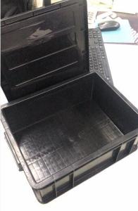 China Plastic ESD Safe Containers With Cover factory