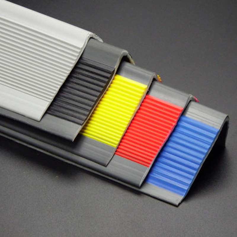 Stair Safety Guaranteed With L Shape PVC Non Slip Rubber Stair Nosing Edge Trim Strips