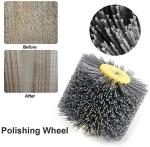 Custom Rotary Cylindrical Abrasive Nylon Wheel Brush Metal Deburring Cleaning