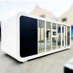 Luxury White Space Capsule Steel Prefab Home Apple Cabin Container House for