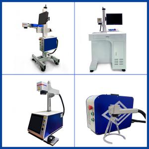 China Desktop 30W Speed Fiber Laser Marking Machine Marking Speed 0-7000mm/S factory