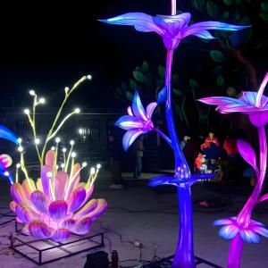 High-Quality Customizable Colorful Artificial Flower & Silk Lanterns -