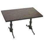 Outdoor Restaurant Use Large Cast Aluminum Table Garden Furniture