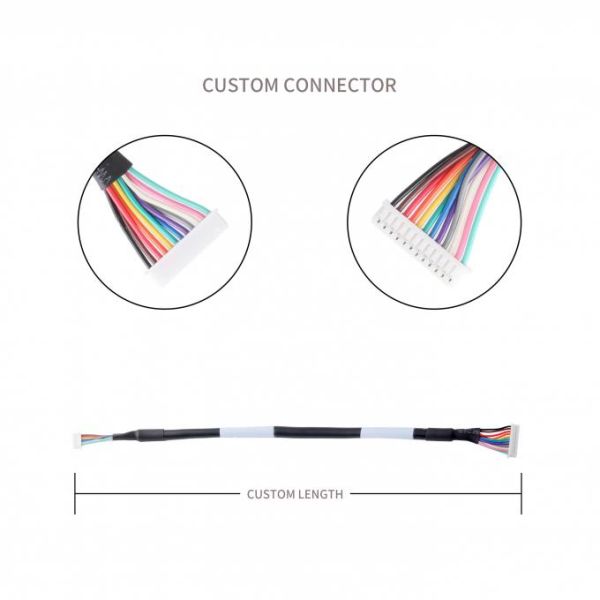 Lvds Cable Assembly MX1.25-12P HSGWP/N 1025-H-12P-N-HF UL20276 28AWG*12C OD 5.5mm