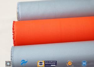China 0.25mm 0.45mm 0.5mm Silicone Coated Glass Fabric / Cloth For Thermal Insulation factory