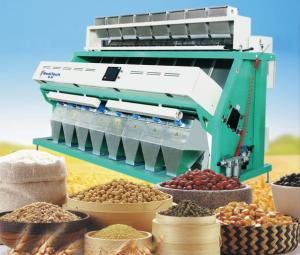 China 8chutes RGB rice color sorter, full color camera for rice , quinoa, sesame, chia etc. factory