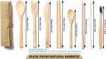 Disposable Bamboo Wooden Cutlery Set | 100% All-Natural Eco-Friendly Biodegradab