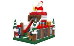 Factory Christmas Santa Tree Inflatable Slides Castle Inflatable Bouncy House
