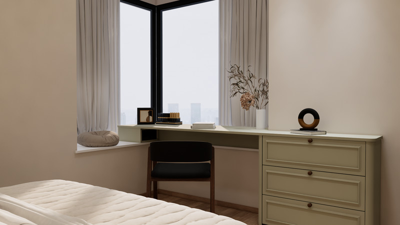 Mung Bean Grey Stainless Steel Bedroom Wardrobe Sleek And Elegant Easy Clean