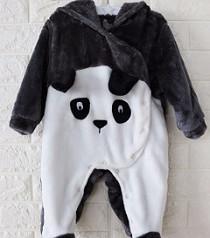 China Black White Panda Newborn Baby Cotton Infant Sleep Sack Safety factory