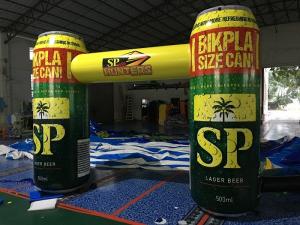 China Creative Design Inflatable Advertising Products , Advertising Bottle Arch With Printing factory