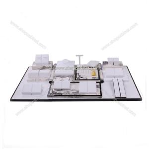 China Plexiglass acrylic used fashionable silver jewelry showcases props factory