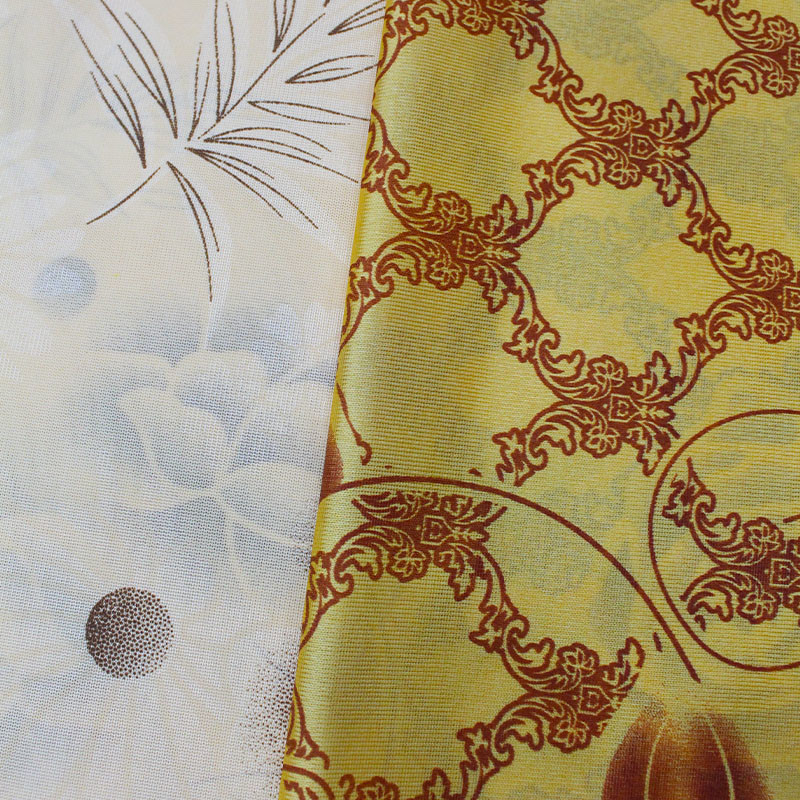 Polyester Warp Knitted Printed Mattress Quilting Fabric Customized 120gsm