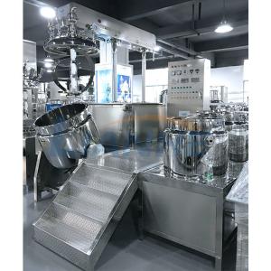 China CE Vacuum 300L High Shear Emulsifier Mixer Homogenizer Hydraulic Lifting factory