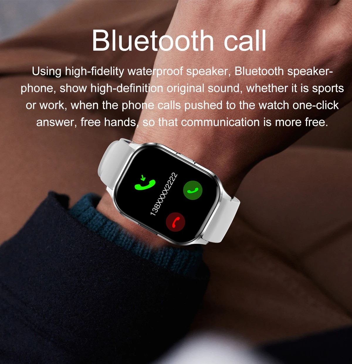 NFC Amoled Screen Health Monitor Smart Watch HK21 Waterproof Customized
