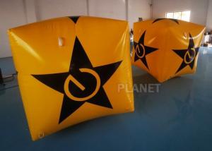 China Yellow Color Inflatable Marker Buoy PVC Tarpaulin Water Floating Cube factory