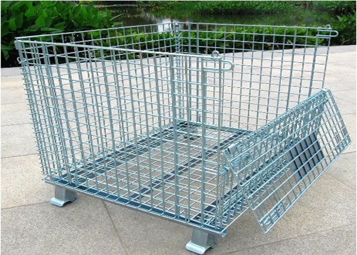 Collapsible Wire Mesh Storage Containers 6mm Wire dia. Square Hole