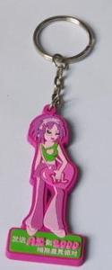 China Cartoon Character 2D / 3D Keychains Custom For Decoration ,Any Pantone Color factory