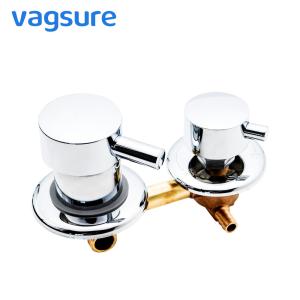 China Brass Material Shower Mixer Valve , Hot Cold Mixing Valve With 2 / 3 / 4 / 5 Outlet factory