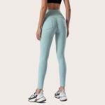 220gsm Yoga Workout Leggings Naked Skin Tie Dye Gym Tights With Pockets