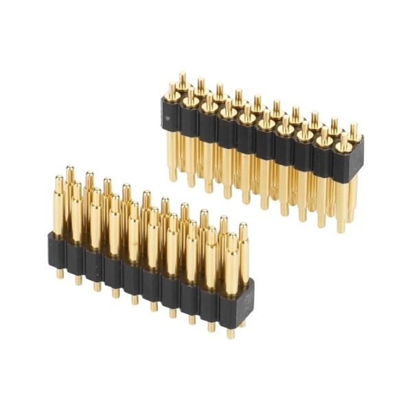 China 2.0mm Pitch H2.5mm Male Pogo Pin Connector For PCB Dual Row 20pin Straight Dip factory