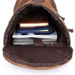 Shoulder bag schoolbag Korean version of casual outdoor canvas bucket bag travel