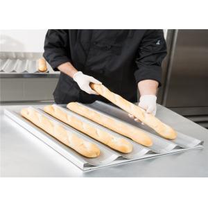 RK Bakeware China Foodservice NSF 5 Slot Aluminium Baguette Baking Tray Glazed French Bread Pan