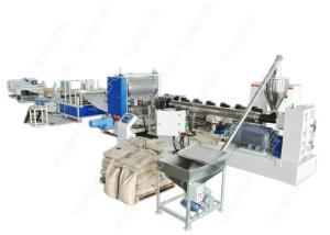 China Full Automatic Plastic Sheet Extrusion Line , Colorful Dimpled Drainage Membrane Extruder factory