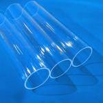 Transparent Heat Resistant Silica Quartz Glass Tube Large Diameter Morse 6.5