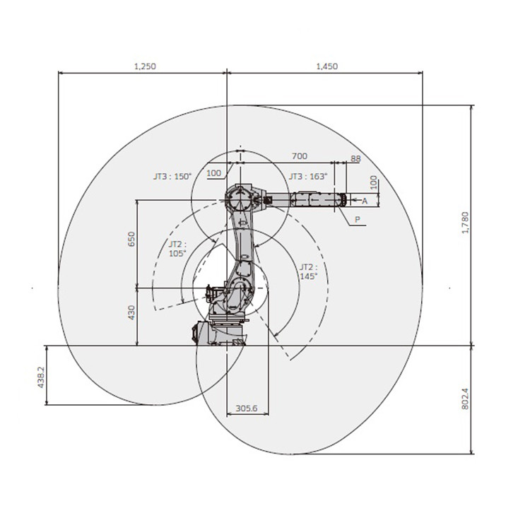 RS010N-A Chinese Robot Arm Industrial Robotic Arm 1450mm Reach 10kg Payload