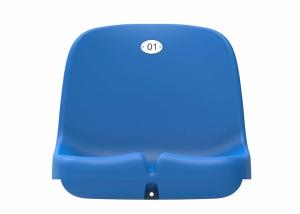 China Injection Molded Spectator Plastic Bucket Chair 420mm Width Football Stadium Seat factory