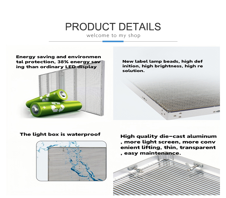 Outdoor Touch Screen Type Adhesive Transparent LED Display P5.2 - 10.4mm