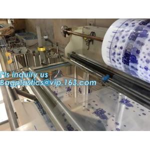 nylon Drawstring closure Plastic Ice Bags, biodegradable ice cube plastic bag,