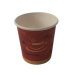 Small 2.5 Oz Red Single Wall Coffee Cups Waterborne Coated Eco Friendly