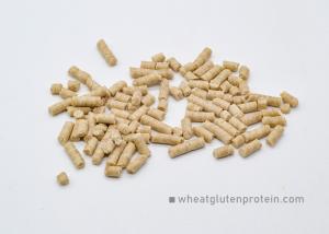 China Vital Wheat Gluten Aquaculture Fish Feedstuff , No Smell Wheat Protein Pellets factory