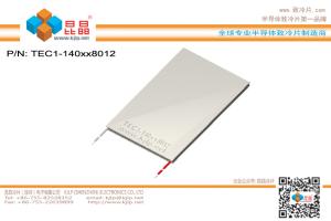 China TEC1-140 Series (80x120mm) Peltier Chip/Peltier Module/Thermoelectric Chip/TEC/Cooler factory