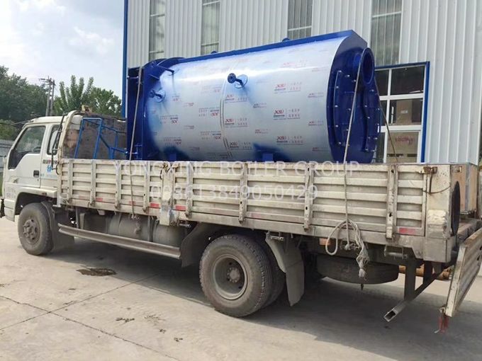 5 Ton Oil Fired Combi Boiler , 3 Pass Wet Back Steam Boiler For Palm Oil Production
