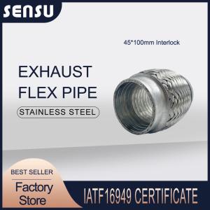 China Stainless Steel Inside Interlock Exhaust Flexible Pipe 45X100mm factory