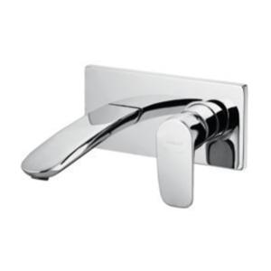 China Polished Wall Mounted Mixer Taps G1/ 2 131mm 210mm Brass Material factory