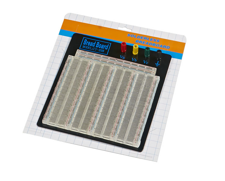 Clear Plastic Electronics Breadboard 3220 Points 2.54mm Line Spacing Pitch