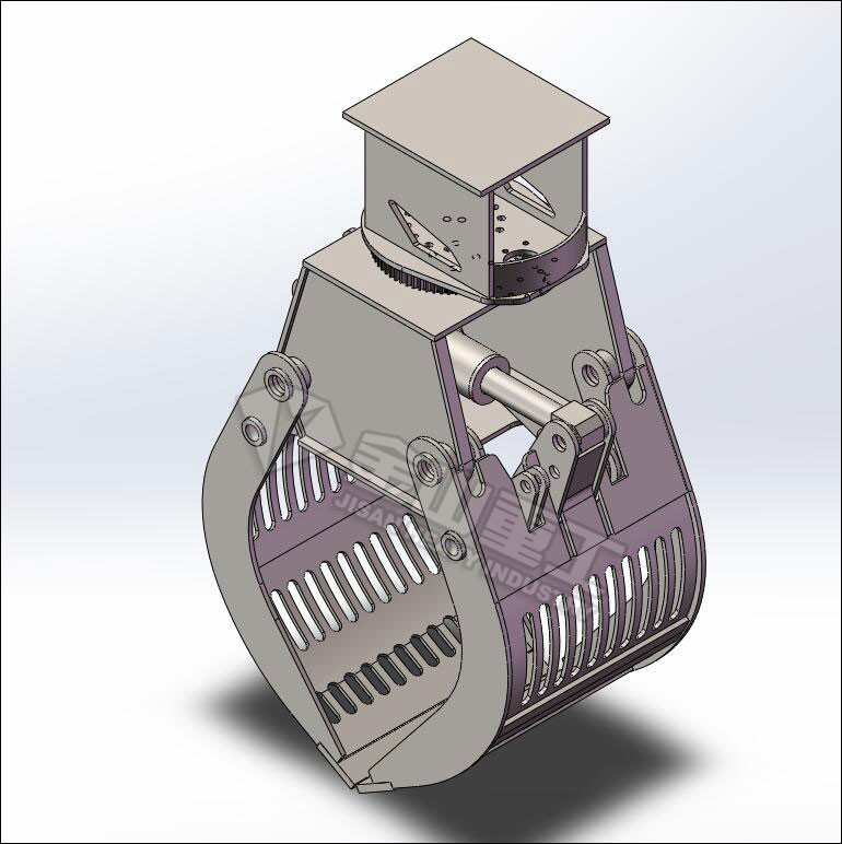 Heavy Duty Sorting Grapple , Building Demolition Grapple For Excavator