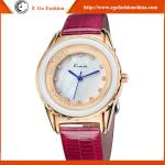 KM27 Candy Color Rose Gold Watches Unisex Sports Watch Genuine Leather Watch